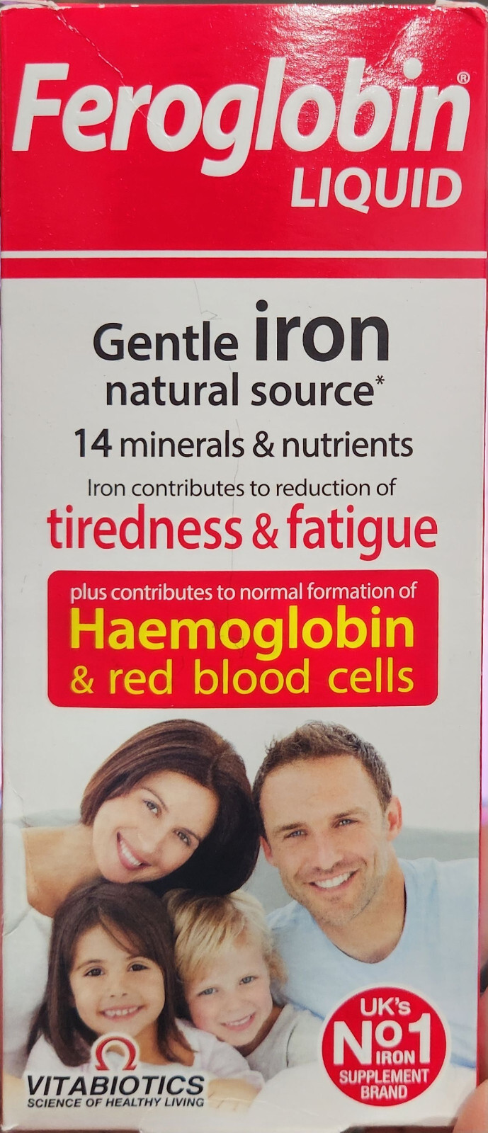 Feroglobin Gentle Iron and Nutrient Liquid – Big Bottle (500ml)