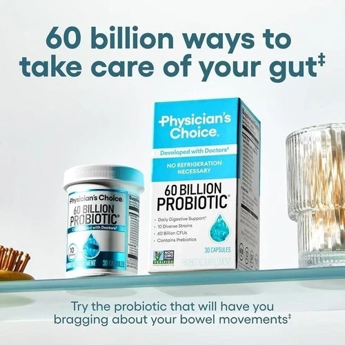 Physician’s Choice 60 Billion Probiotic 10 Strains Digestive Support 30 Caps