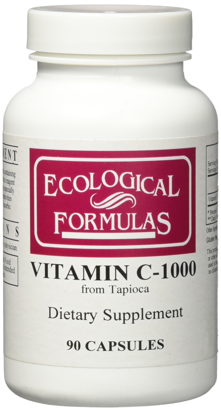 Ecological Formulas Vitamin C 1000 from Tapioca 90 Capsules Professional Formula