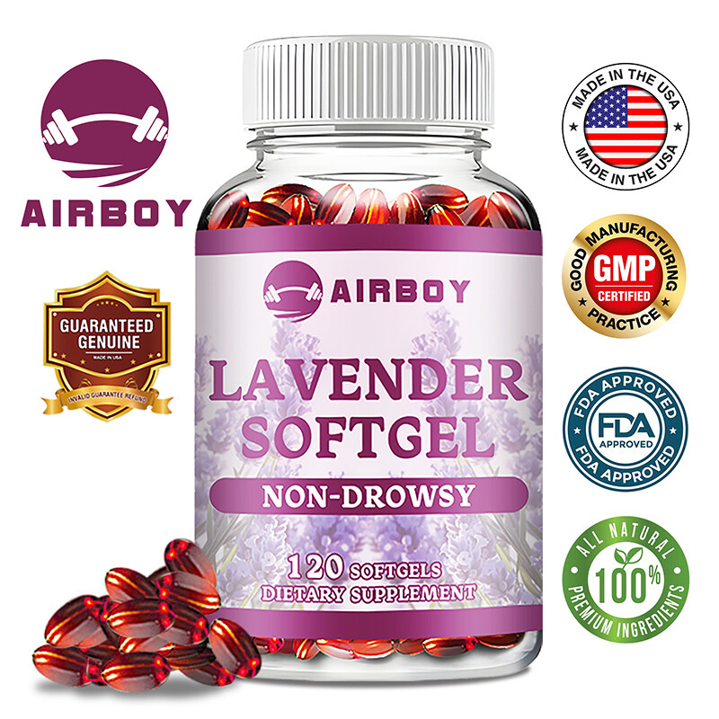Lavender Capsules 80mg – Natural Stress Relief & Sleep Support, Anxiety Relief