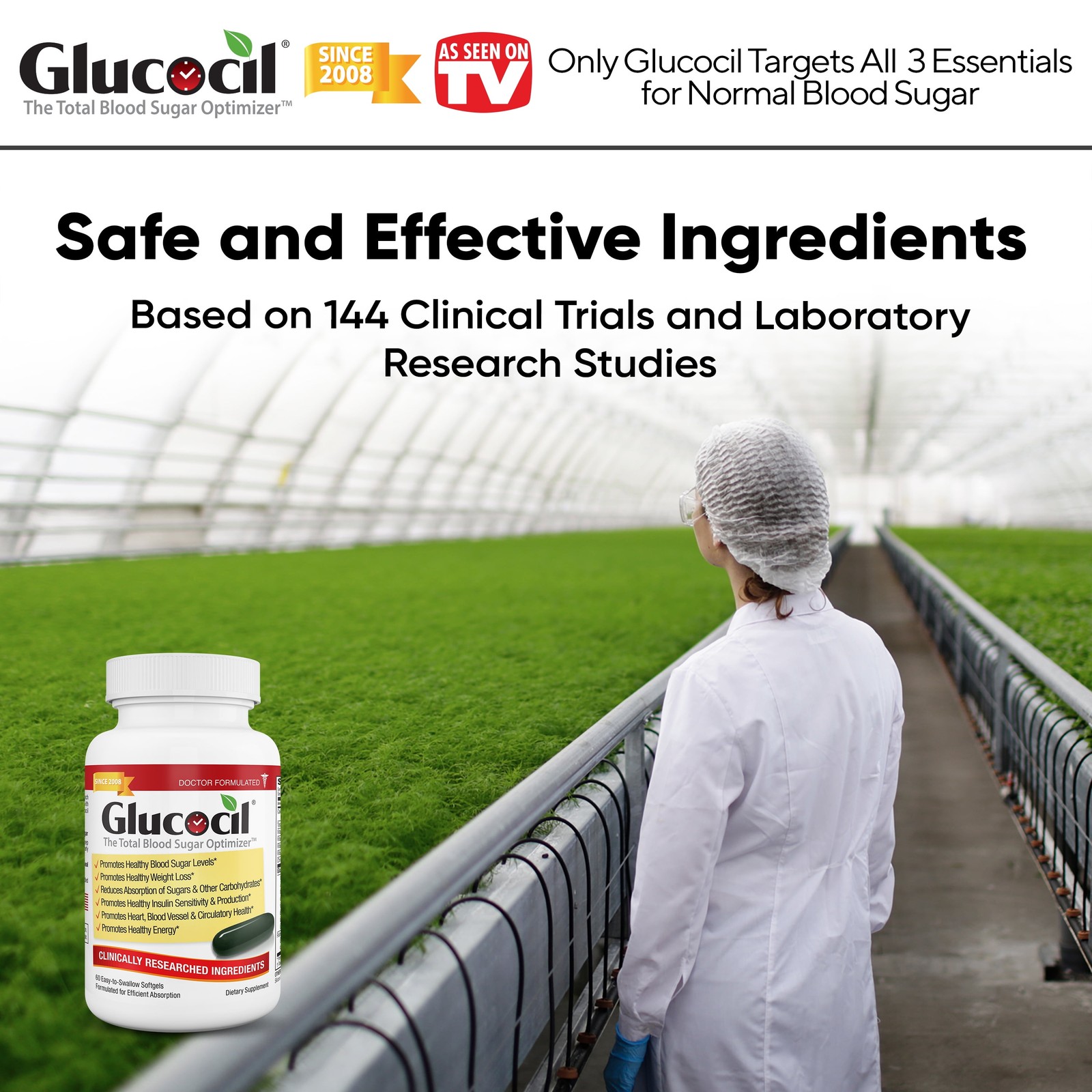 Glucocil Premium Blood Sugar Support Dietary Supplement Softgels, 60 Count