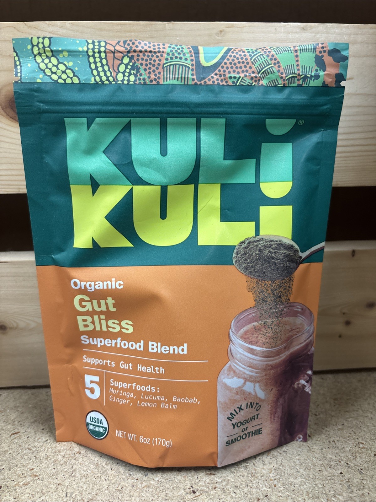 Kuli Kuli Gut Bliss Superfood Blend Health Powder 6oz. exp: 11/2026