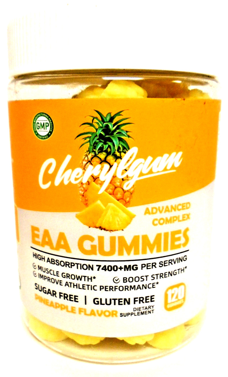 2 Jars Cherylgum Advanced Complex Pineapple Gummies 120 per Jar Exp. 11/26