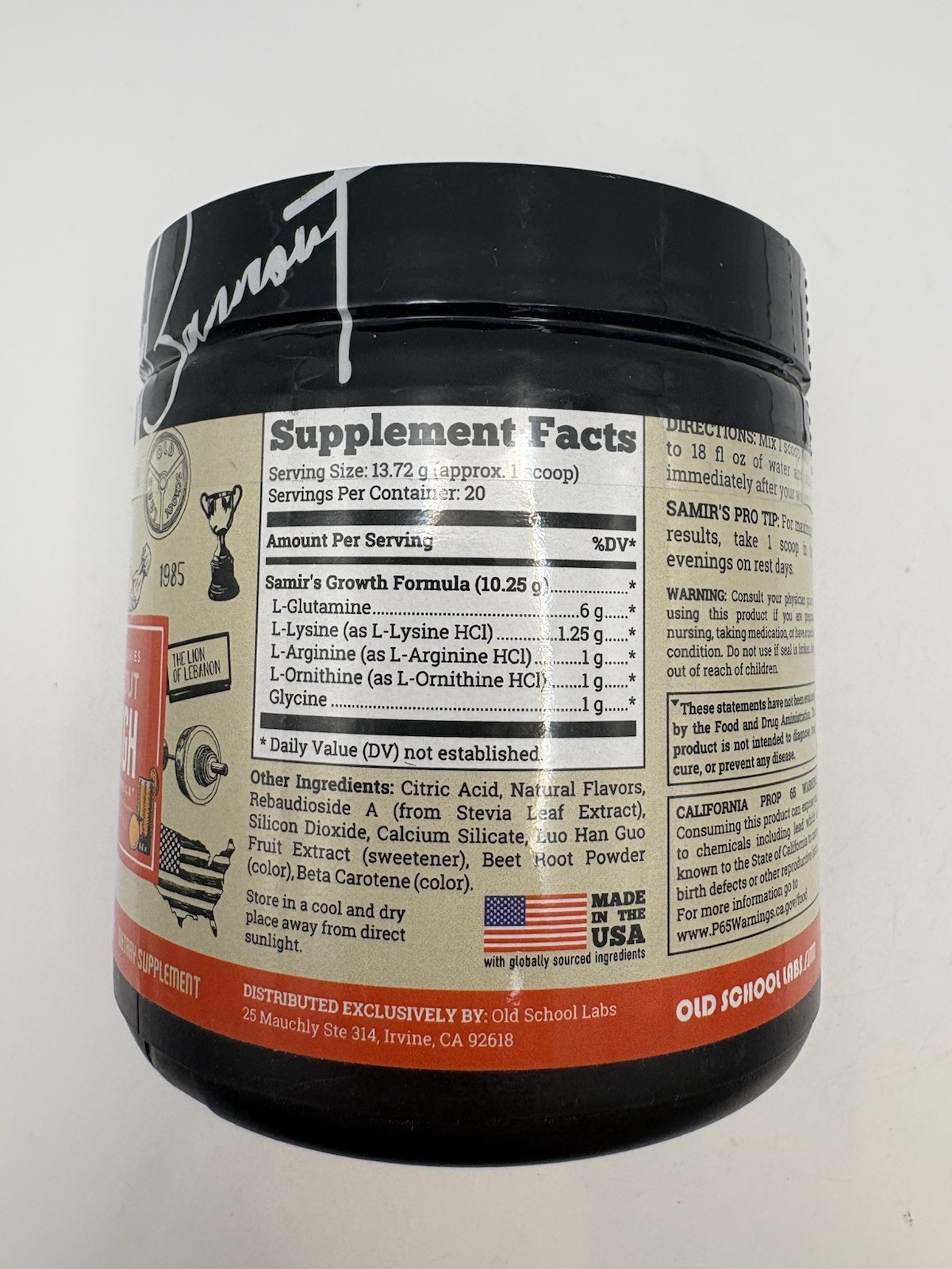 Samir Bannout Replica GH pro grade growth formula 265 grams New BB: 6/2026