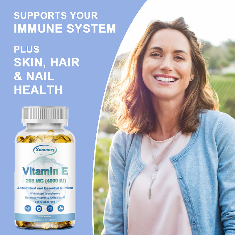 Vitamin E 4000IU – Supports Skin,Hair, and Eye Health,Healthy Aging,Anti-wrinkle