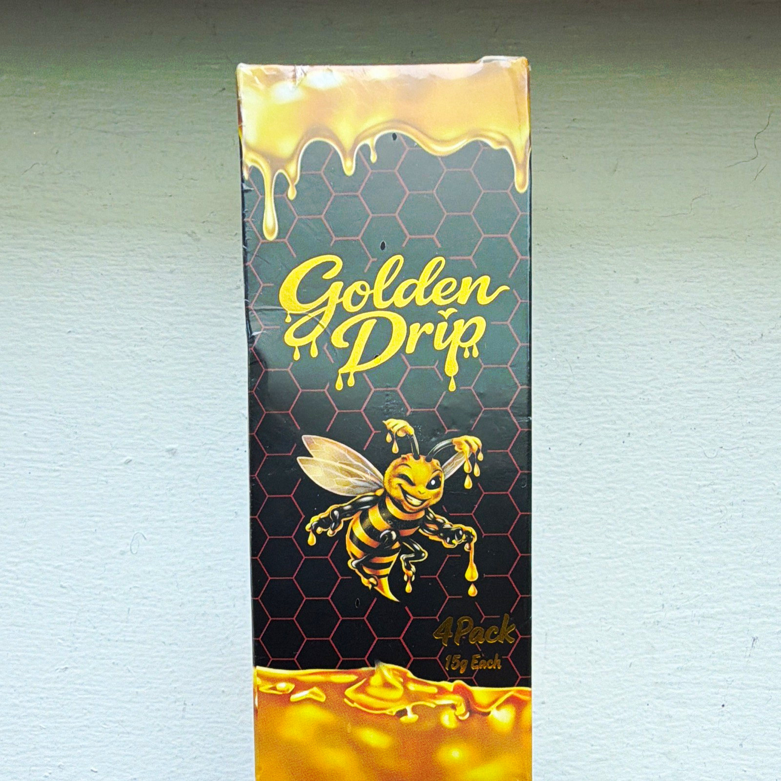 Golden Drip Honey Flavor Vitamin Sachets 4 Pack 15g w/ Ginseng & Black Ginger