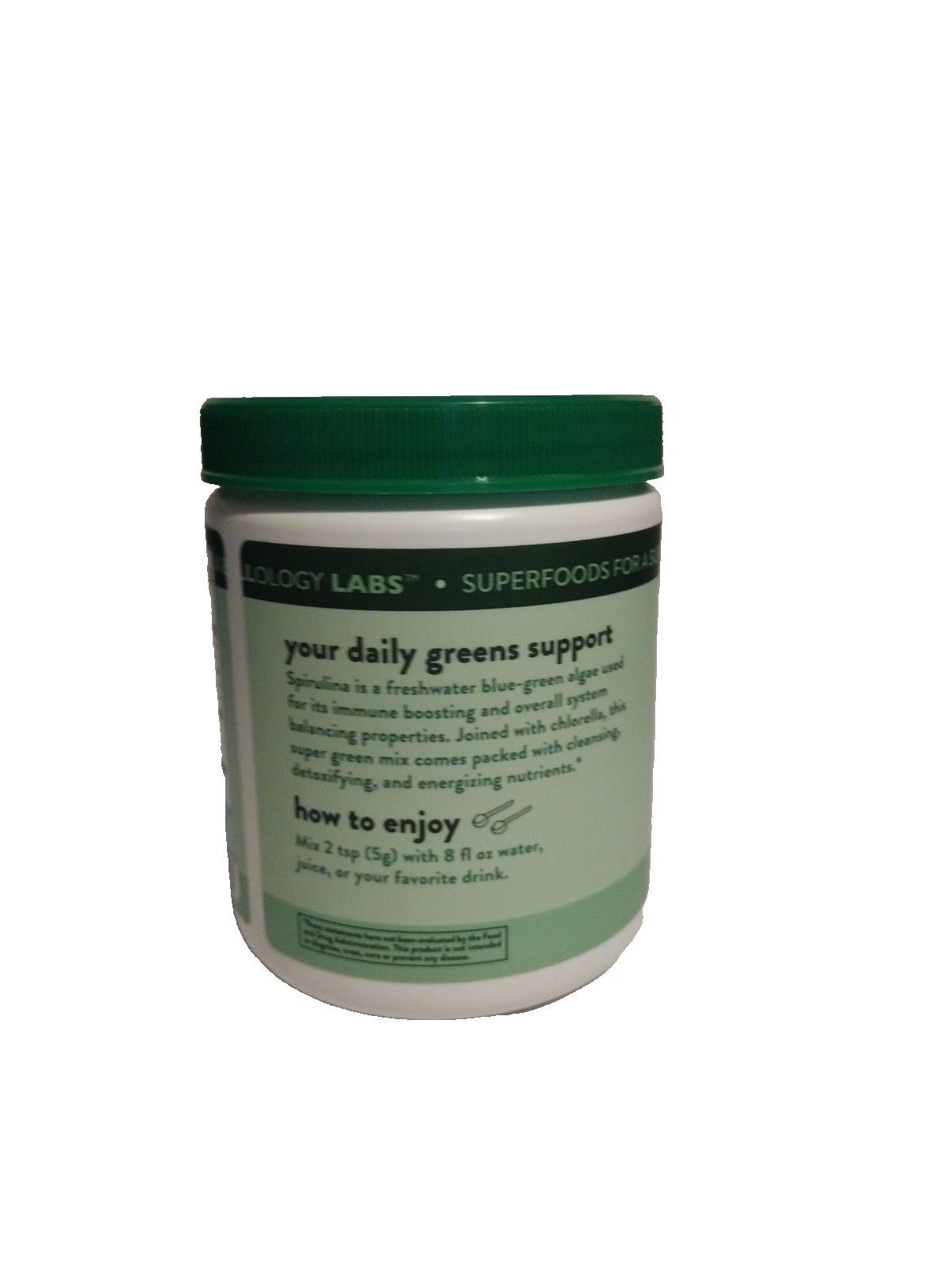 Wellology Labs™ Spirulina & Chlorella Superfood Boost 40 Servings VEGAN Non GMO