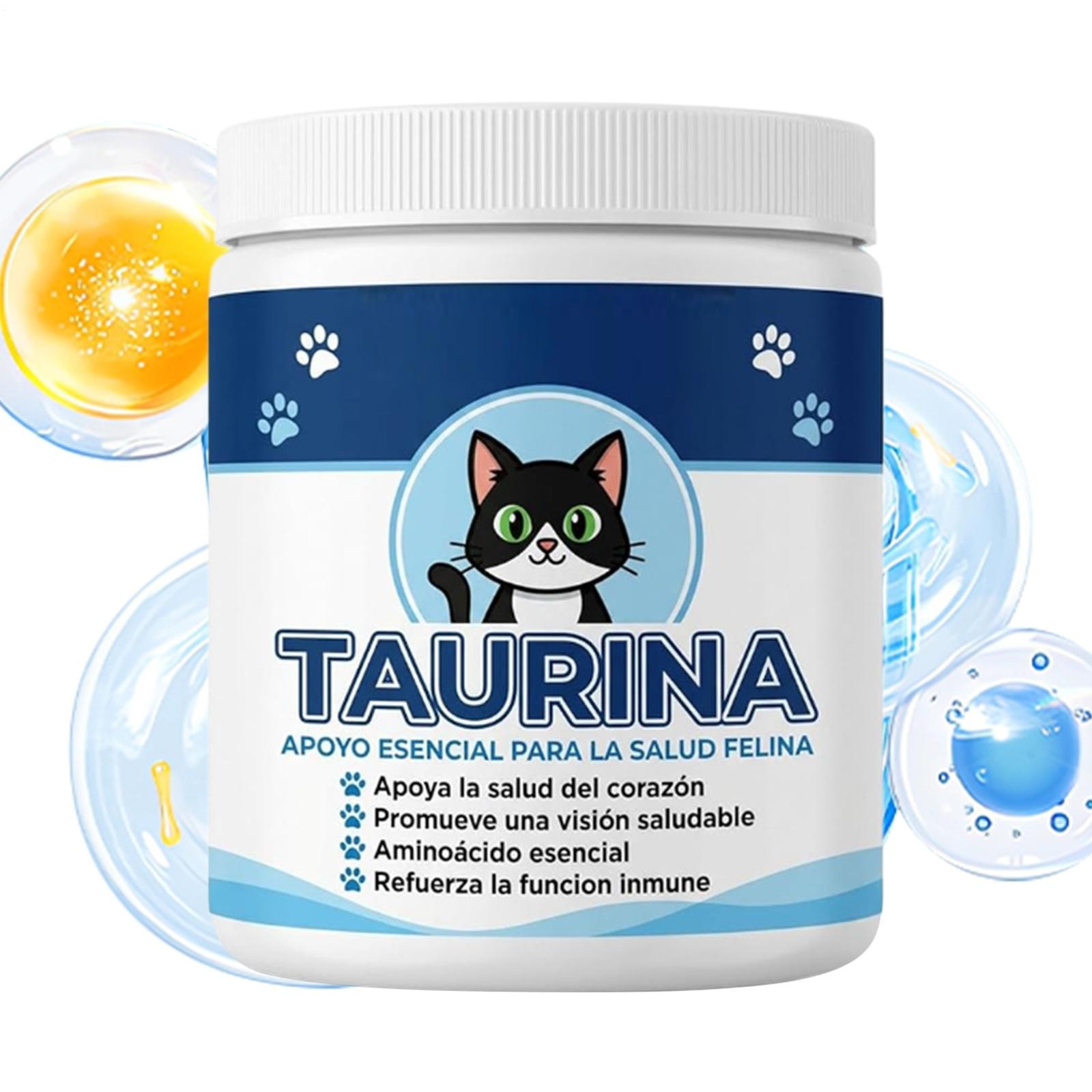 Taurine Supplement for Cats,Pawvita Taurine- 99.9% Pure Taurine Suppo