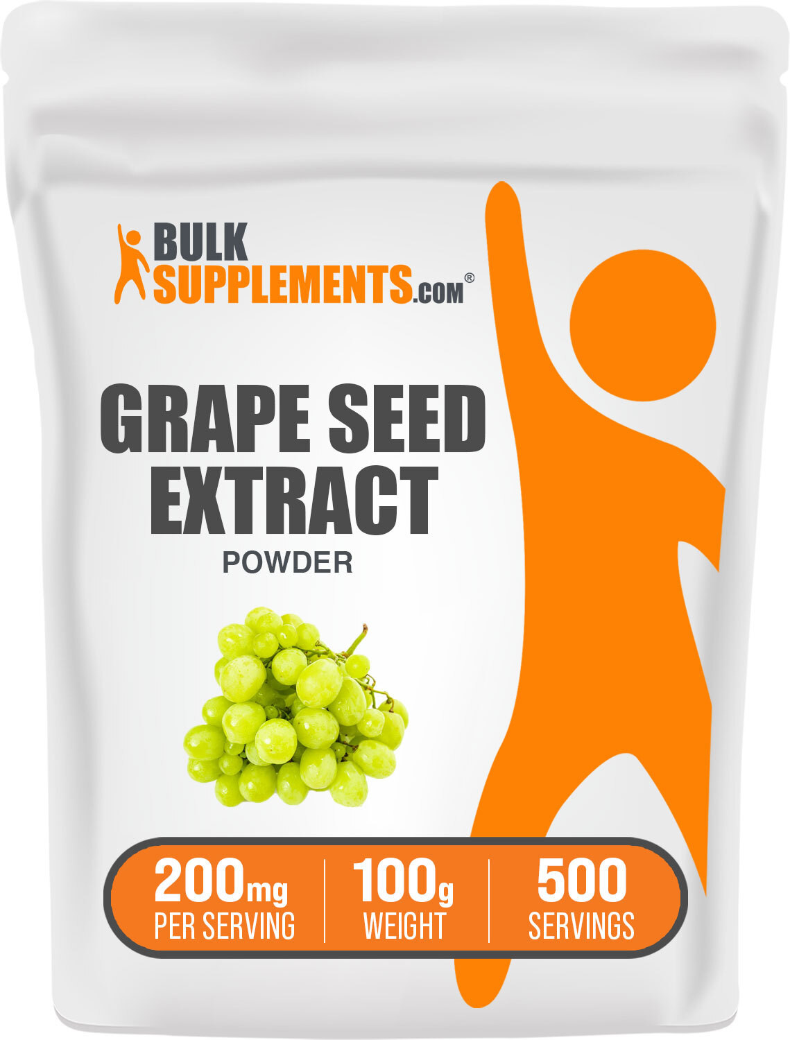 BulkSupplements Grape Seed Extract Powder – 200 mg Per Serving