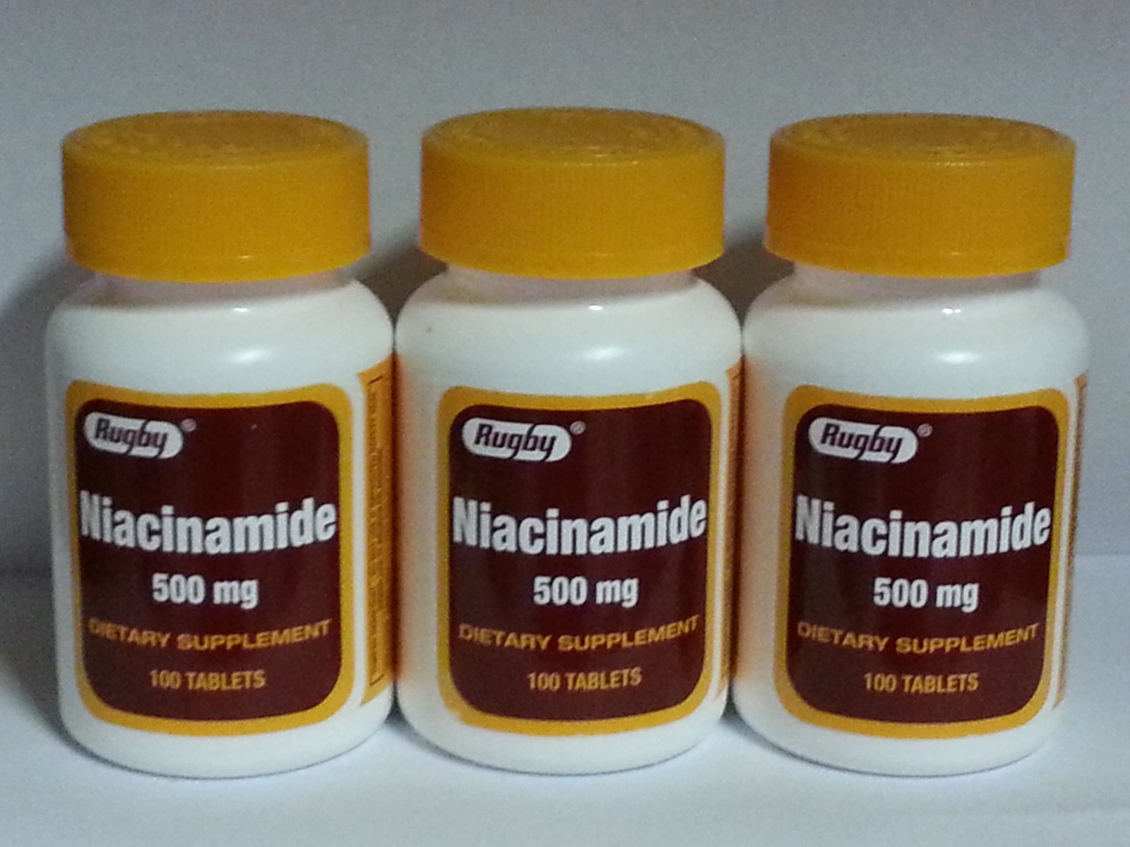 100 Count Niacinamide 500mg Dietary Supplement Gluten Free Non GMO Starch Free