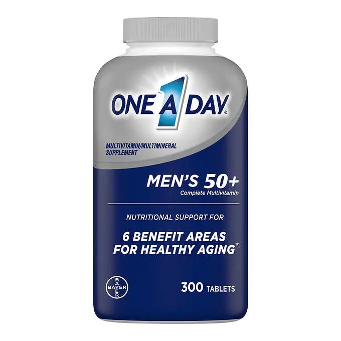 300 TABLETS 1 – One A Day Men’s 50+ Healthy Advantage Multivitamin/Multimineral