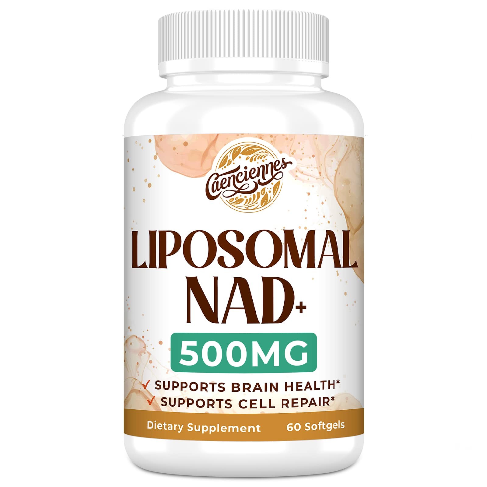 Caenciennes Liposomal NAD+ 500 MG Supplement, True NAD Plus Supplement, Superior