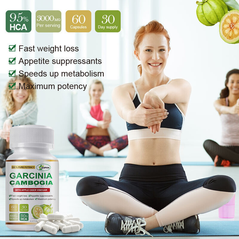 GARCINIA CAMBOGIA Extract – 95% Natural HCA with ACV 3000mg – Fast Weight Loss