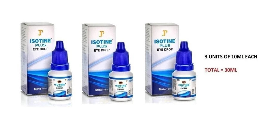 (PACKOF 3) Herbal Eye Drops and 100% PURE Genuine Eye Drops 10ml