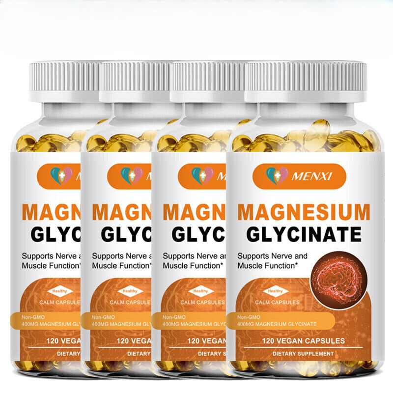 Magnesium Glycinate 400mg With Vitamin D3 Sleep Support, Stress & Anxiety Relief