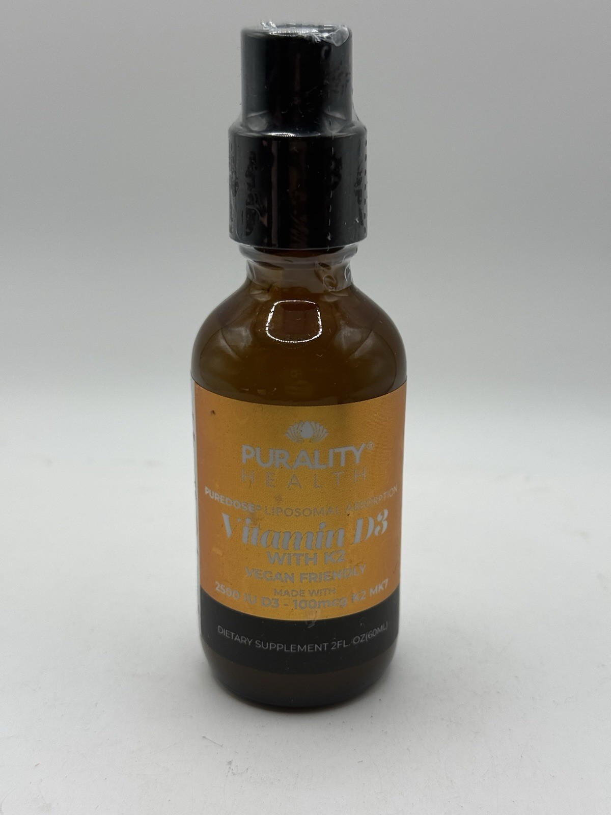 D3 with K2 Pump (MK7) 2FL. OZ / 60ml by Purality Health – PuraTHRIVE