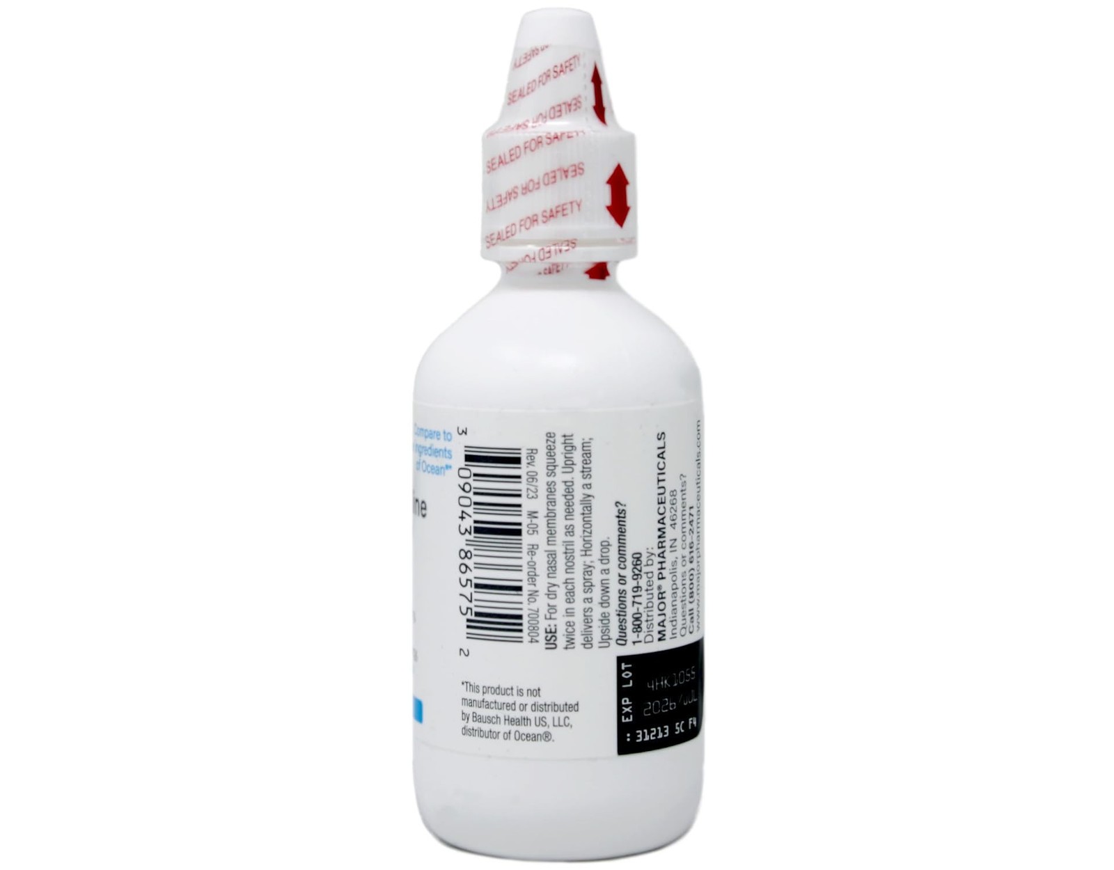 Major Deep Sea Premium Saline Nasal Moisturizing Spray 1.5 fl oz (Pack of 5)