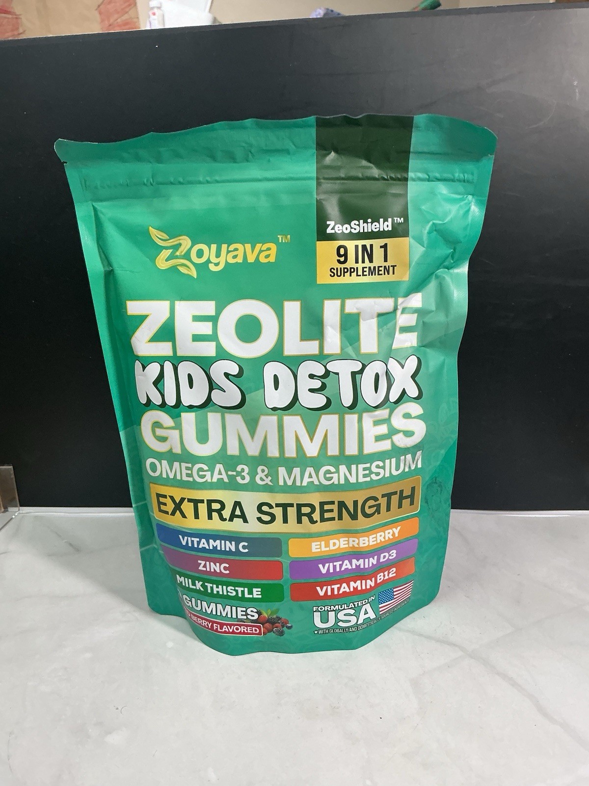 Zoyava Zeolite Kids Detox Gummies 9 1 Supplement Extra Strength 60 Mixed Berry