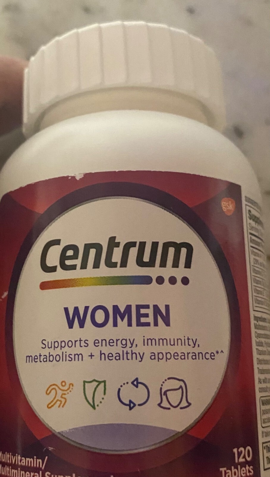 Centrum Women Multivitamin/Multimineral Supplement 120 Tablets 12/2025