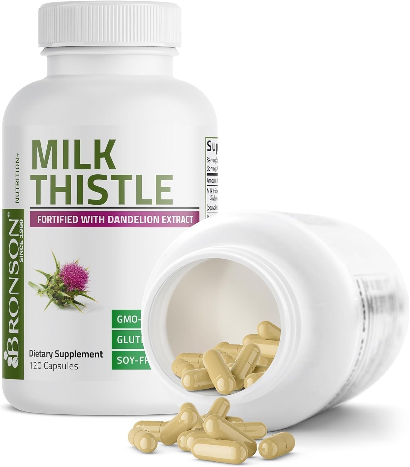 Milk Thistle 1000mg Silymarin Marianum Dandelion Root Liver Health Support 120