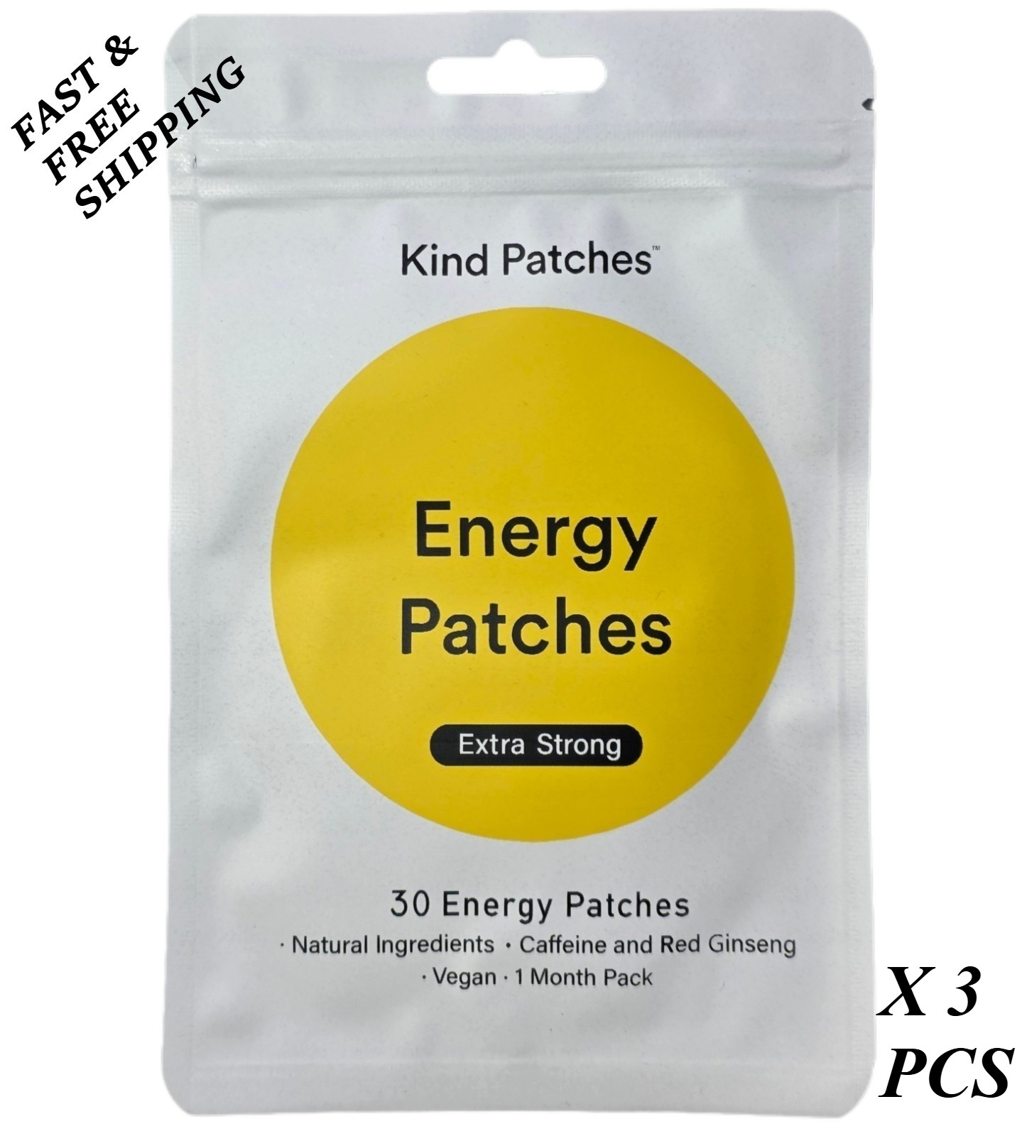 2 PACKS—LUXRY Kind Energy Patches Extra Strong 30 Day Supply WITH GOOD QUALITY