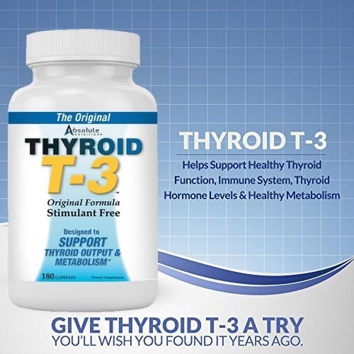 Thyroid T-3 Radical Metabolic Booster, Energy & Focus Unflavored Thyroid Support