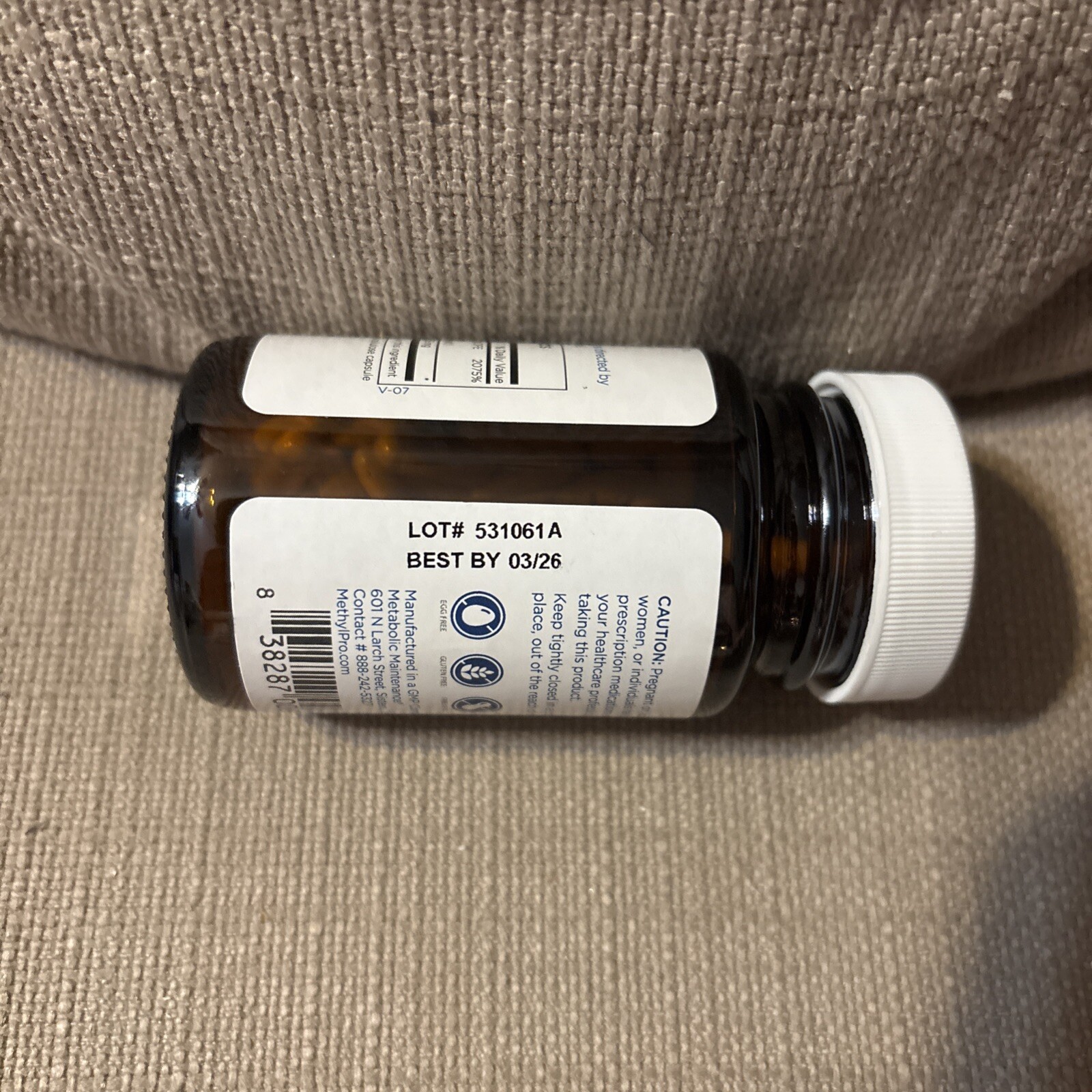 MethylPro L-Methylfolate – Professional Strength – 5 mg – 30 Capsules- Exp 03/26