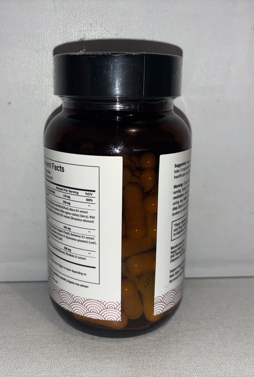Happy Mammoth Hormone Harmony Natural Hormonal Support for Women 72 Capsules