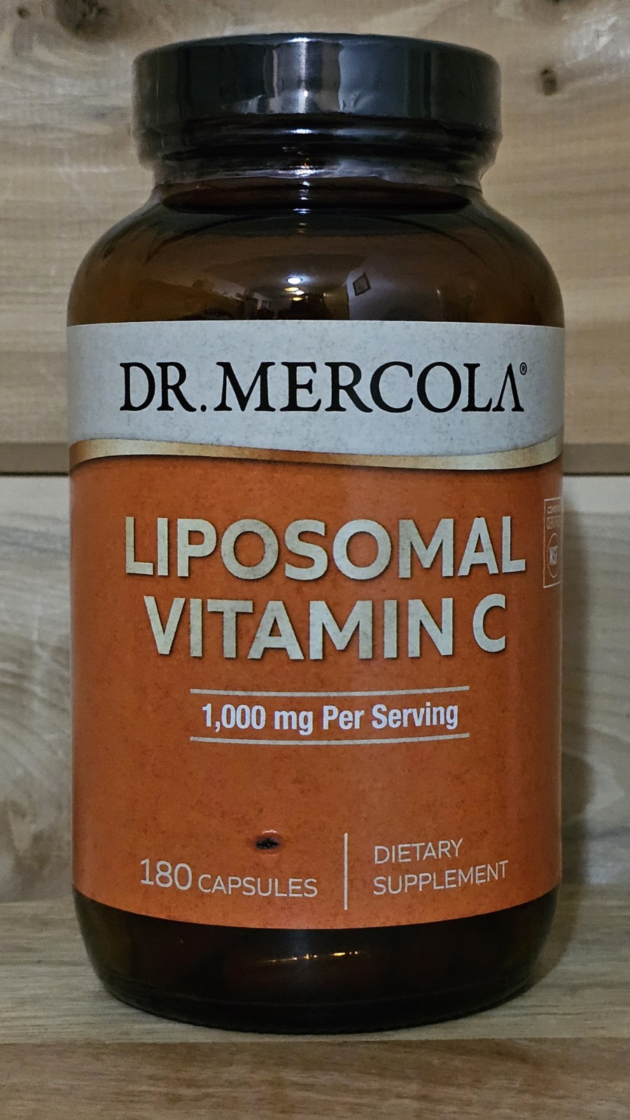 Dr. Mercola Liposomal Vitamin C 1000mg per Serving 180 Caps Sealed Exp. 9/2026