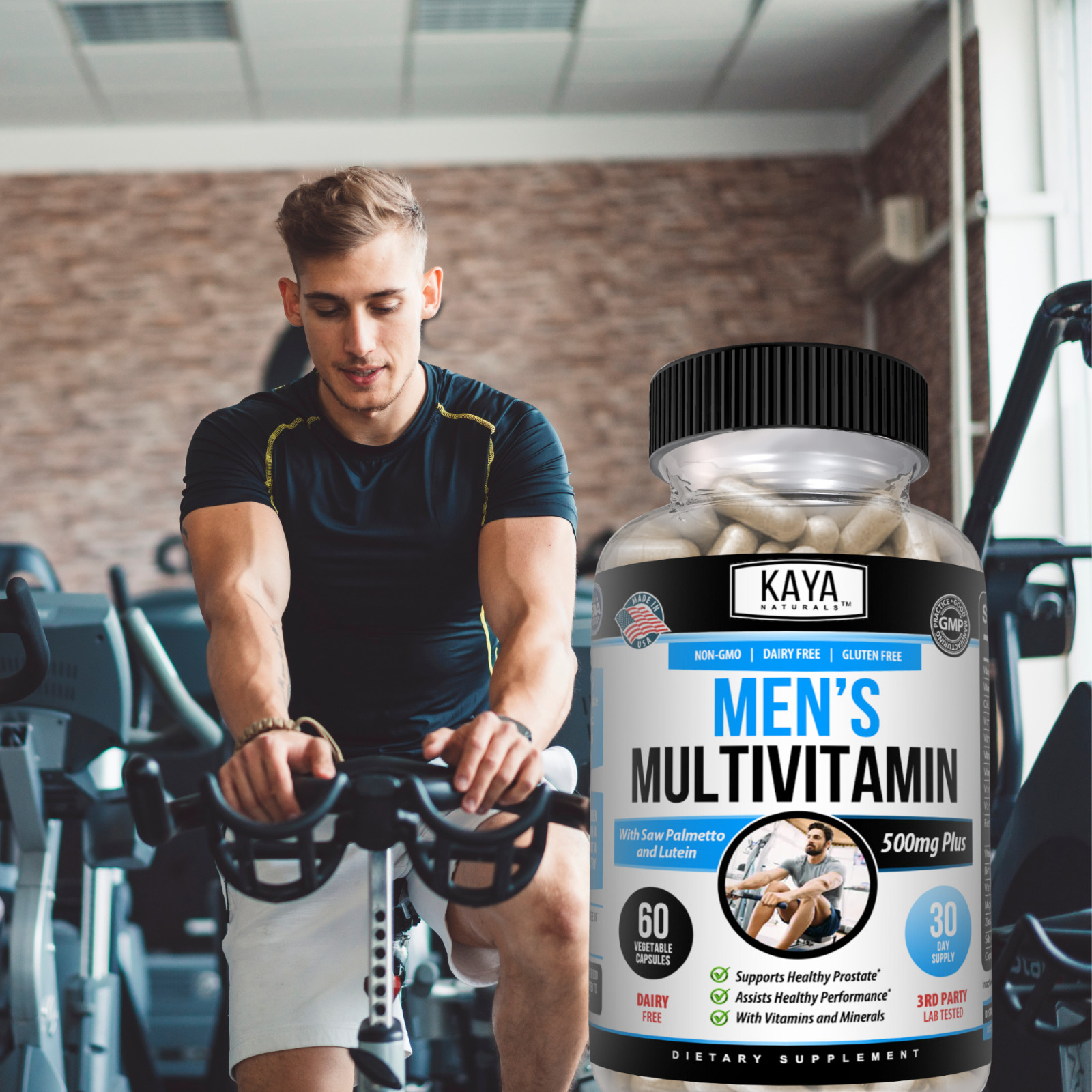 (2 Pack) Multi Vitamin for Men Capsules Mens Prostate Multivitamin Multimineral