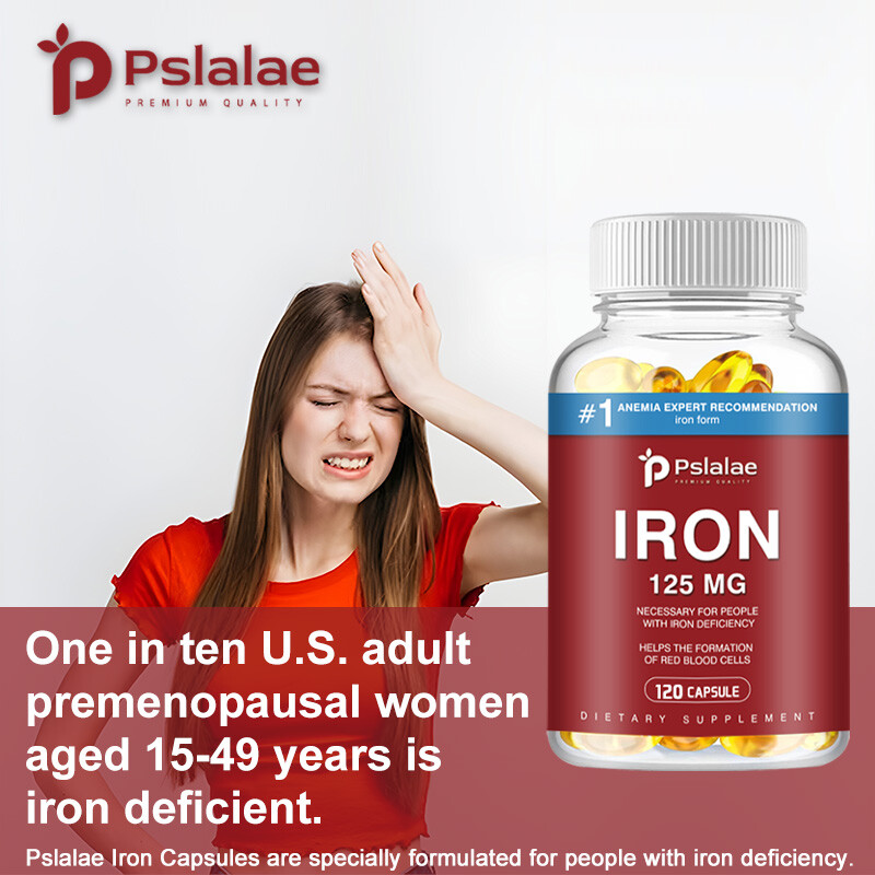 Iron Supplements (Ferrous Sulfate) 125mg – Anemia Relief,Energy & Immune Support