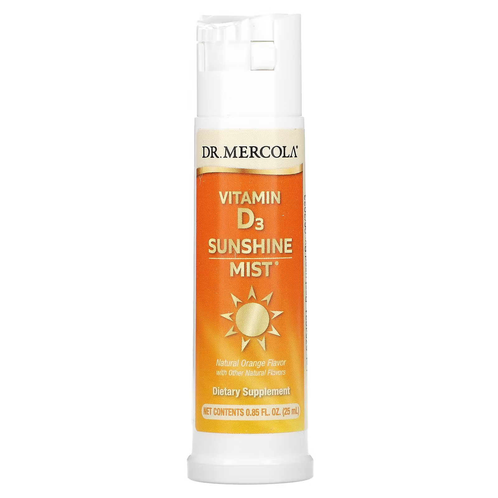 2 X Dr. Mercola, Vitamin D3 Sunshine Mist, Natural Orange, 29 ml (0.98 fl oz)