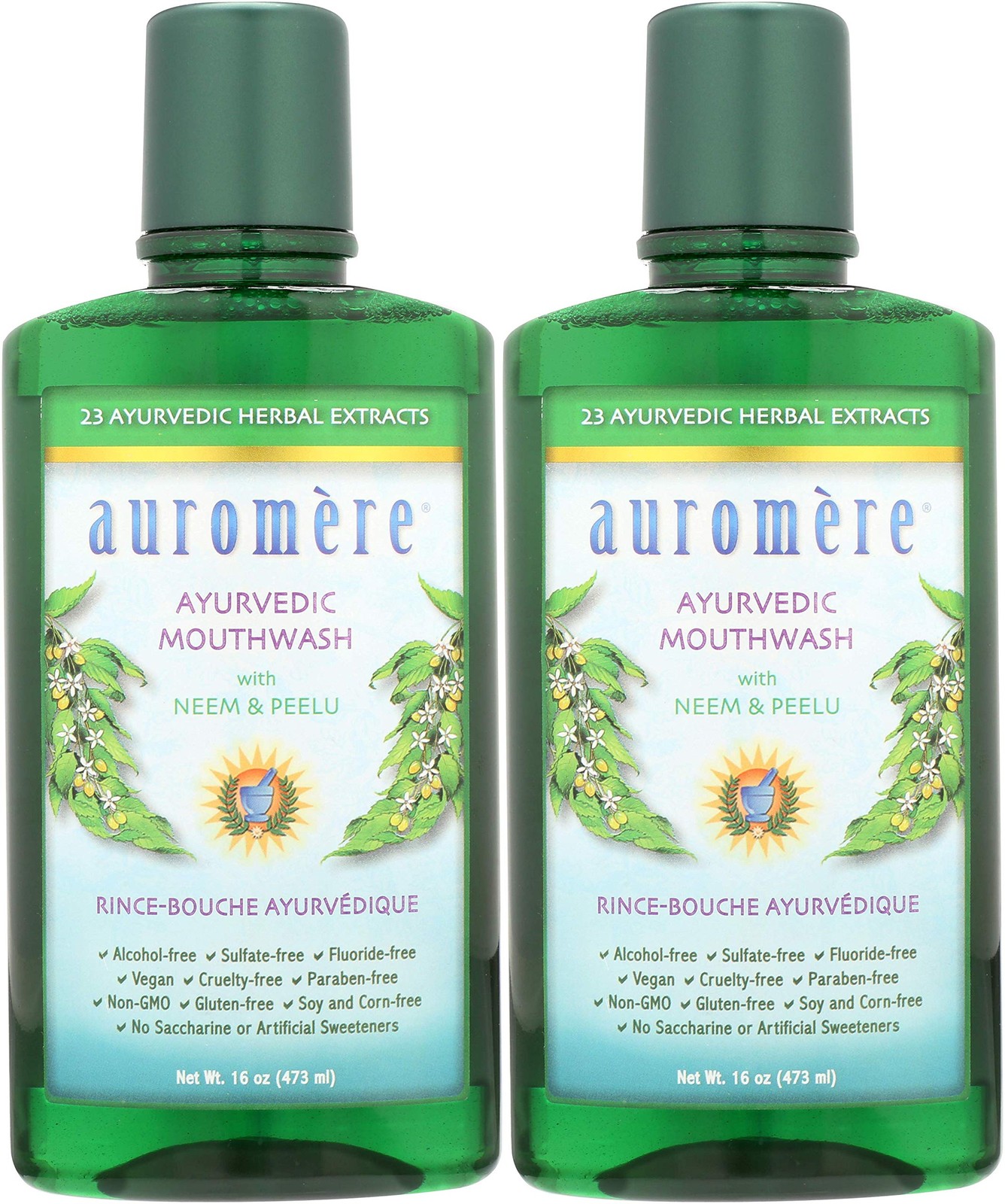 Auromere Ayurvedic Natural 16 Fl Oz (Pack of 2), 2 Pack (16 Each)