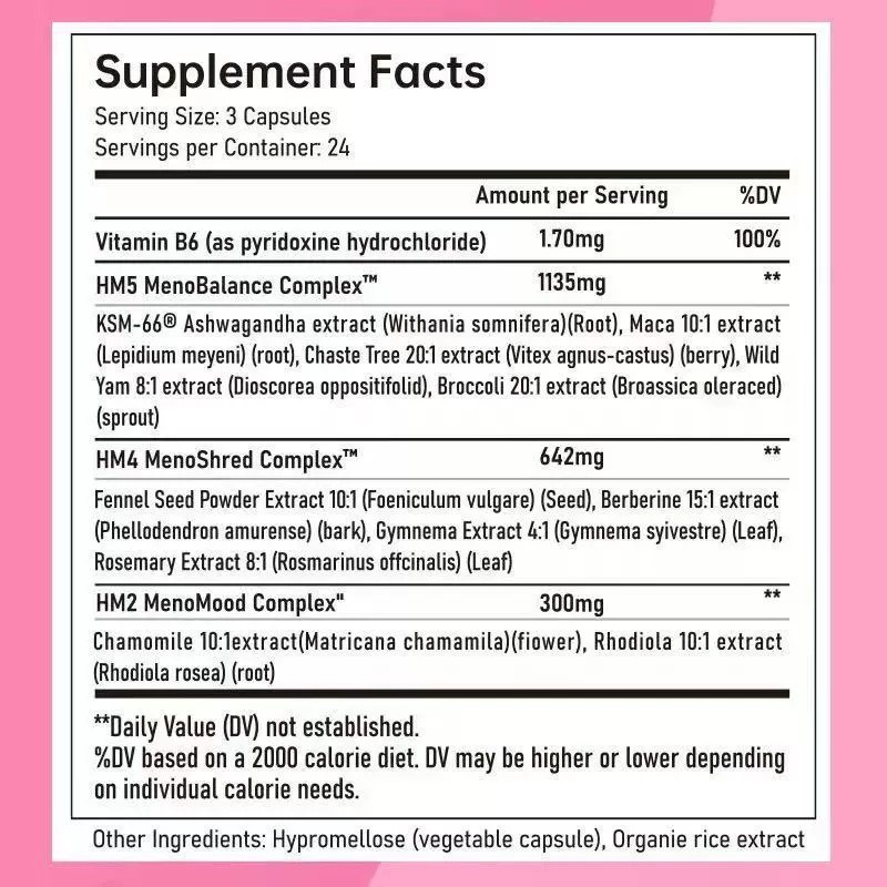 Hormone Harmony Natural Hormonal Support for Women 72 Capsules