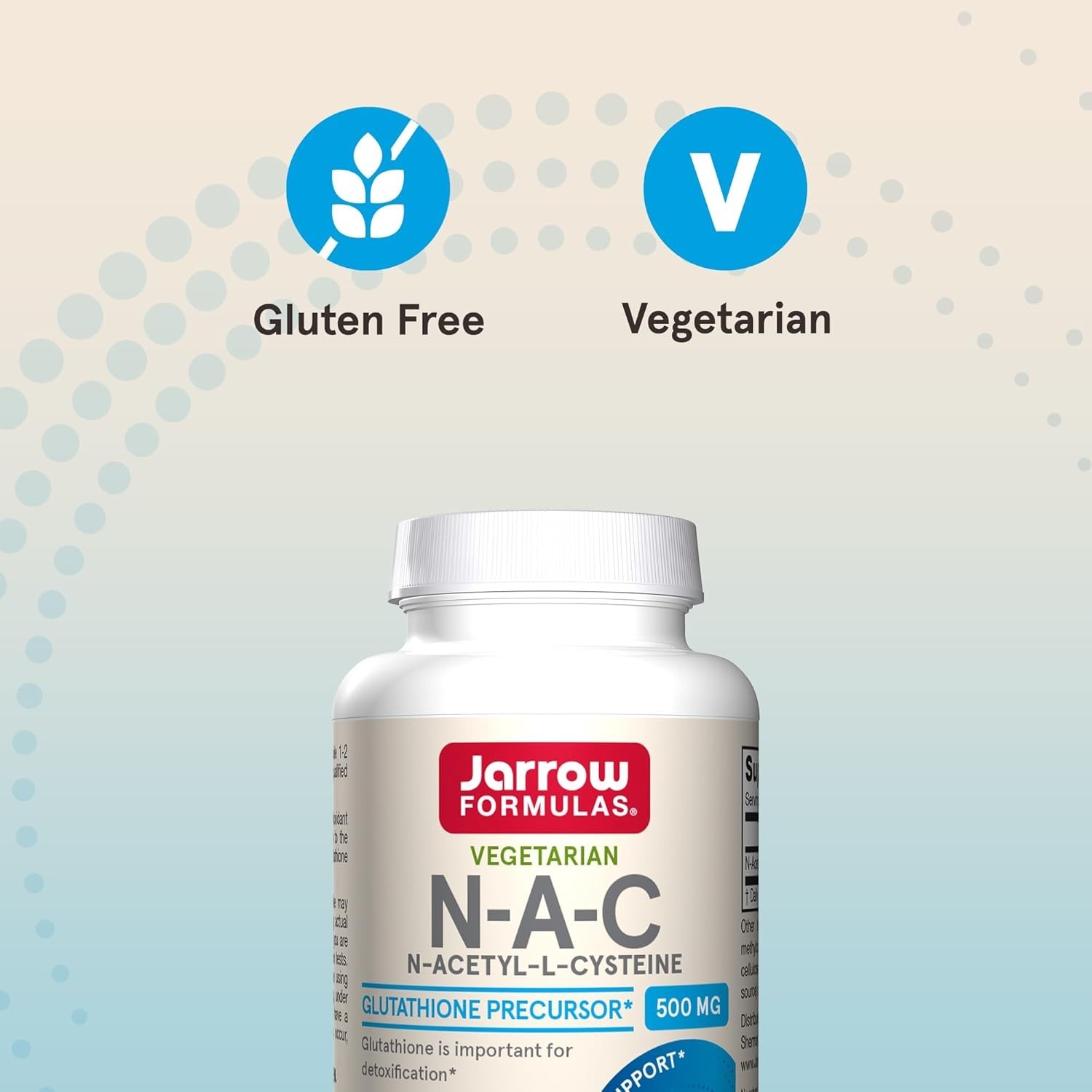 N-A-C 500 mg – Antioxidant Supplement for Healthy Liver Function, 60 Count