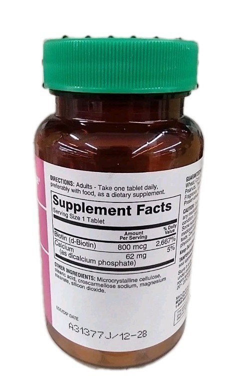 6 xBiotin 800 mg Tablets 30 Capsules Brand New SEALED