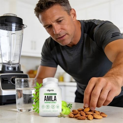 2x Alevia Organic Amla Capsules 1000mg Indian Gooseberry Antioxidant Supplement