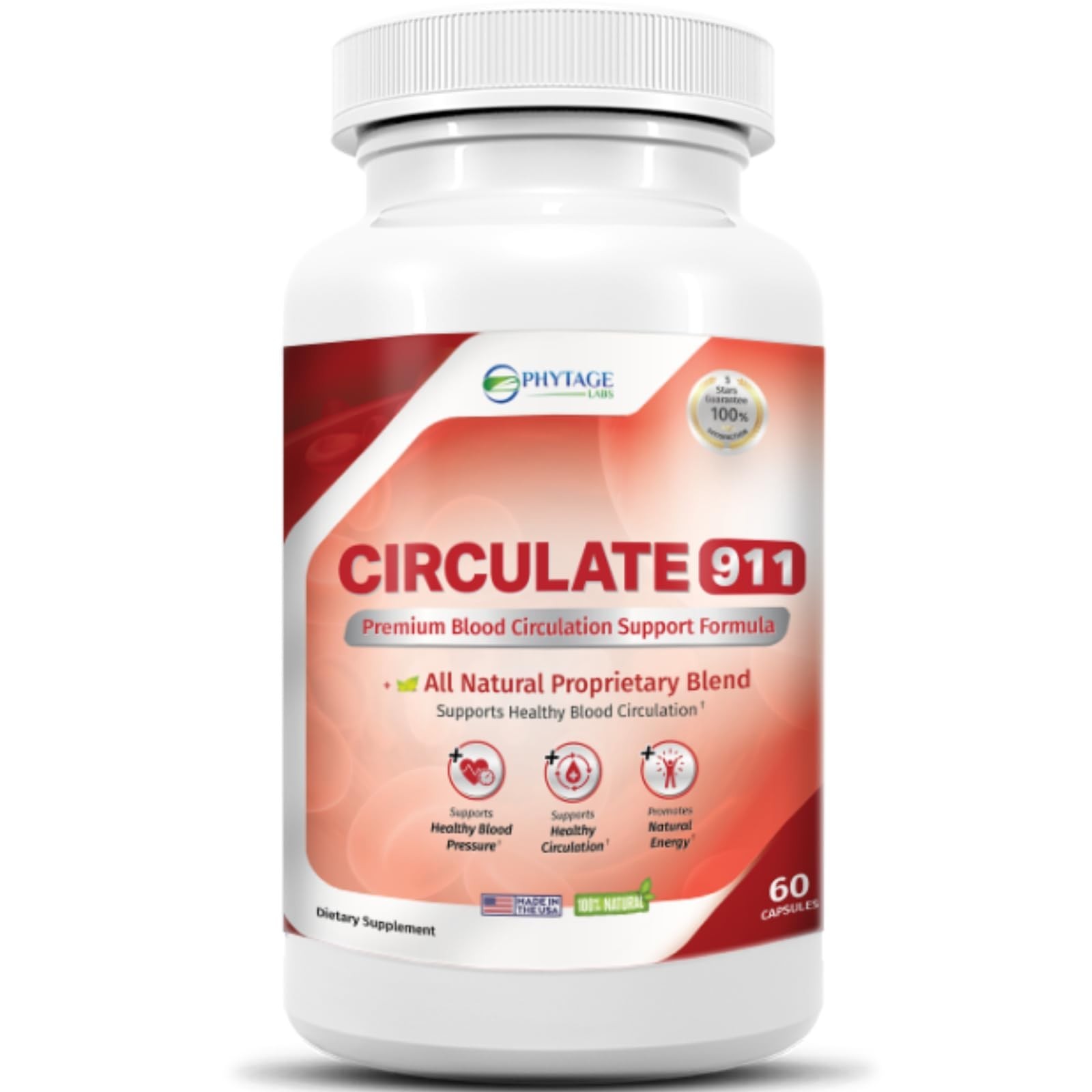 Premium Blood Flow Support Supplement – Antioxidant Formula with Hawthorne, Oliv