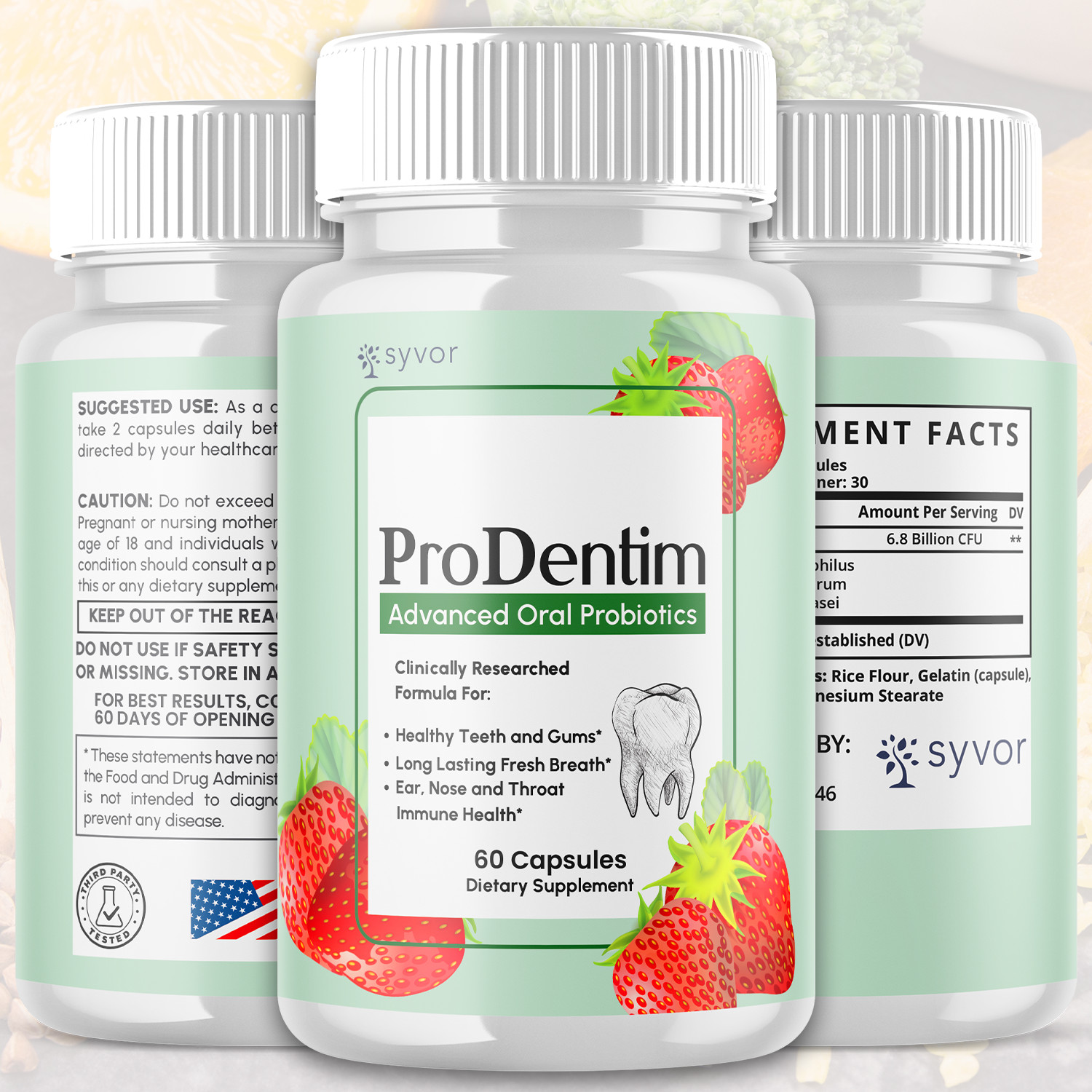 (5 Pack) Prodentim Oral Probiotic Support for Healthy Teeth & Gums 300 Capsules