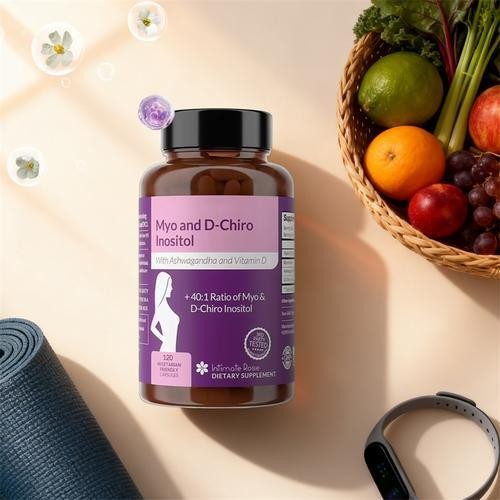 [Myo-Inositol] Supplement For PCOS With Ashwagandha And Vitamin D – 120 Capsules