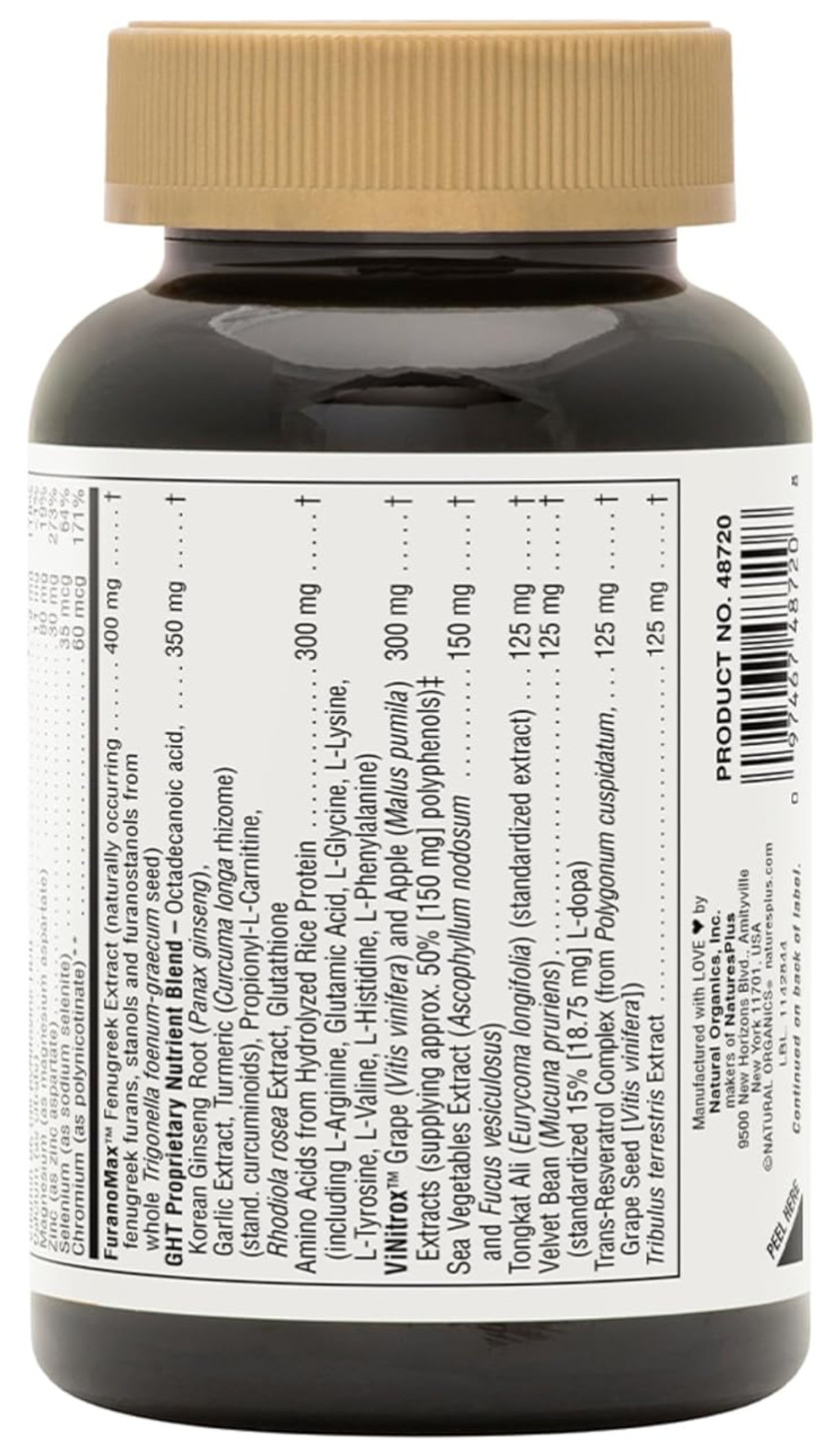 Nature’s Plus Ultra GHT Male Maximum Strength 90 ct Natural Male Hormone Booster