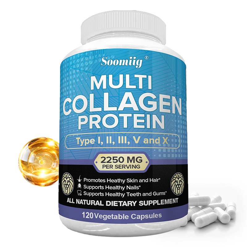 Multi Collagen Capsules,Healthy Skin,Soomth Hair, Strong Nails,120pcs