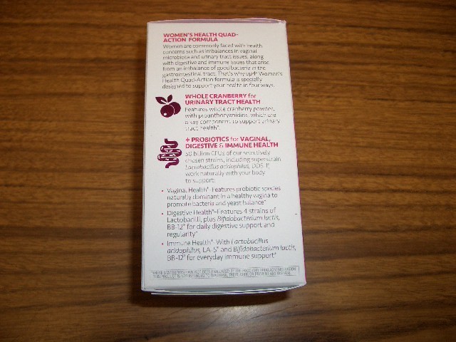 UP4 Women’s Probiotic 50 Billion CFUs 60 Vegan Capsules-Immne Health Exp 9/2027