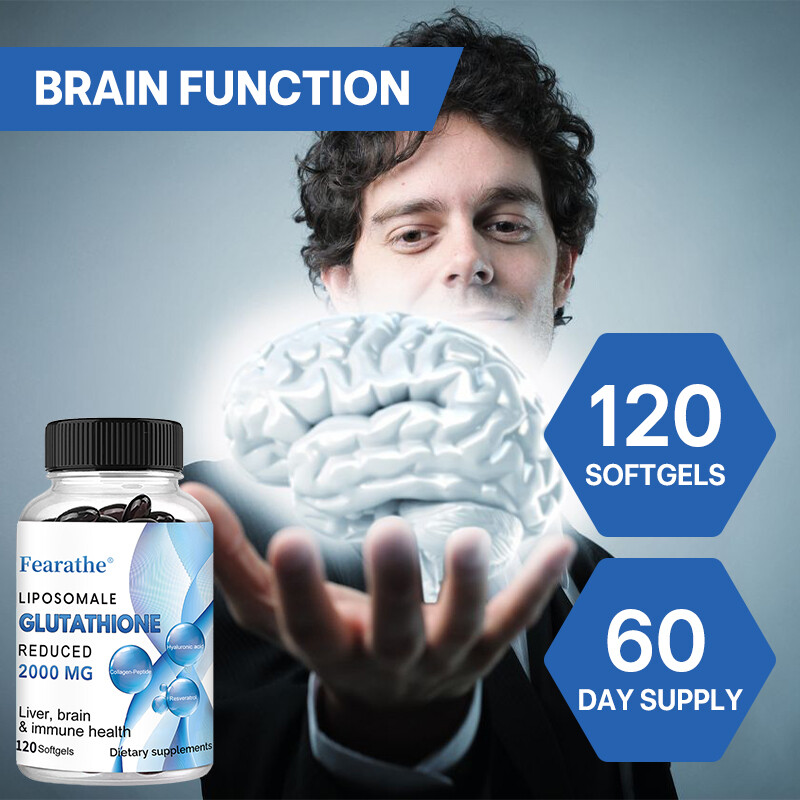 Liposome Glutathione Capsules -Supports liver, brain, and immune system health