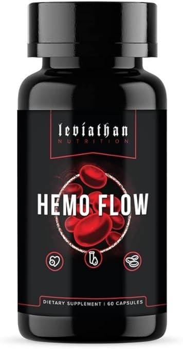 4PCS Hemo & Flow | Nattokinase Supplement for Nitric Oxide Leviathan Circulation