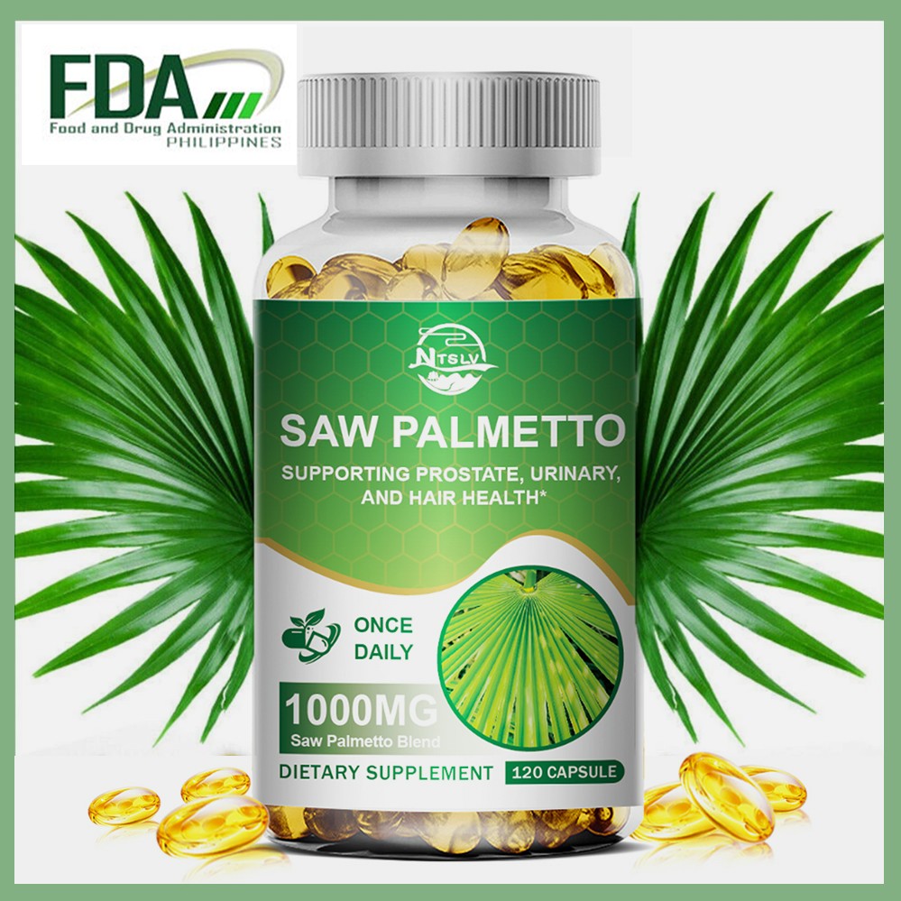 120 Saw Palmetto Capsule Extract 1000mg Prostate Supplement Urinary Health Pills