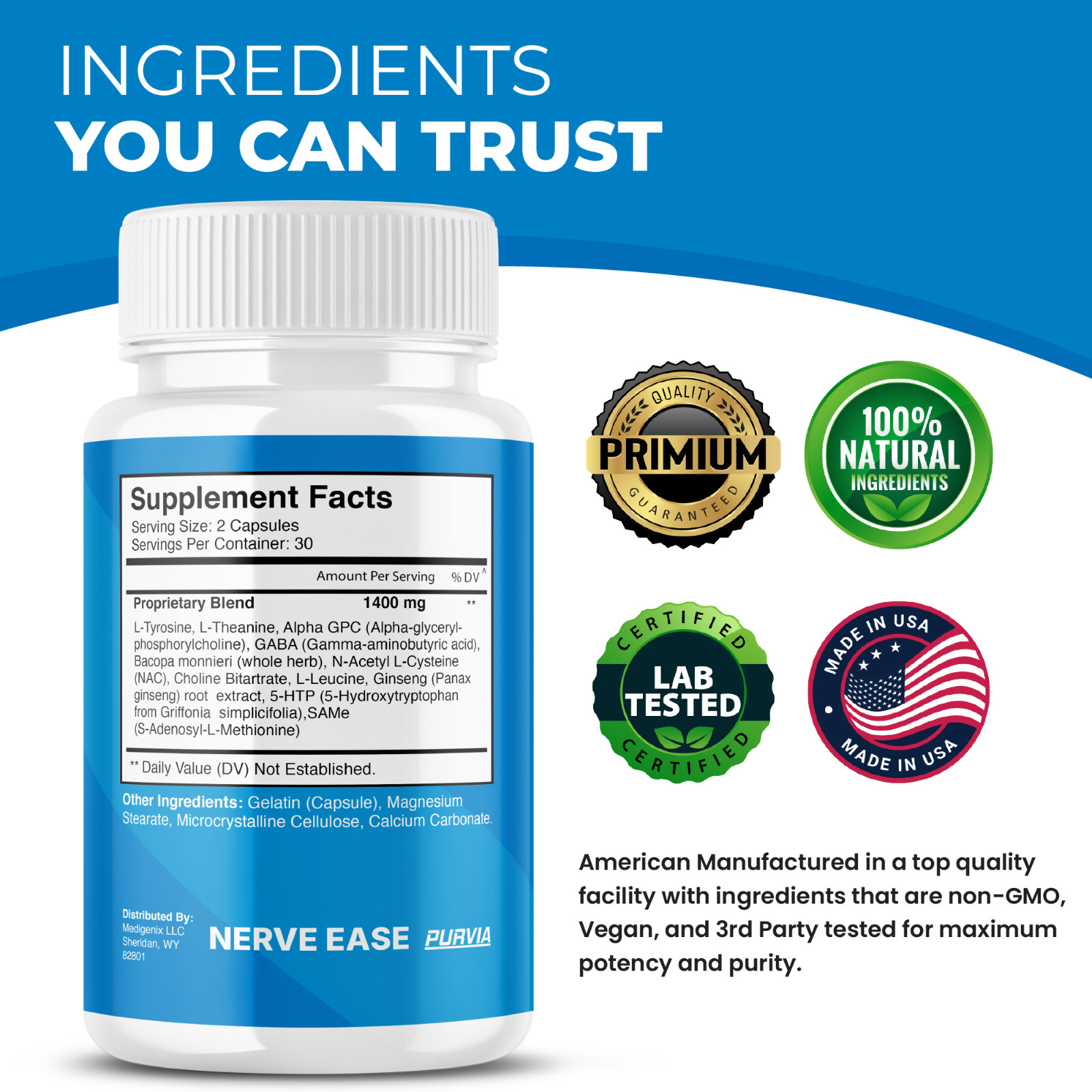 (5 Pack) Nerve Ease Capsules For Neuropathy NerveEase Support Pills (300 ct)