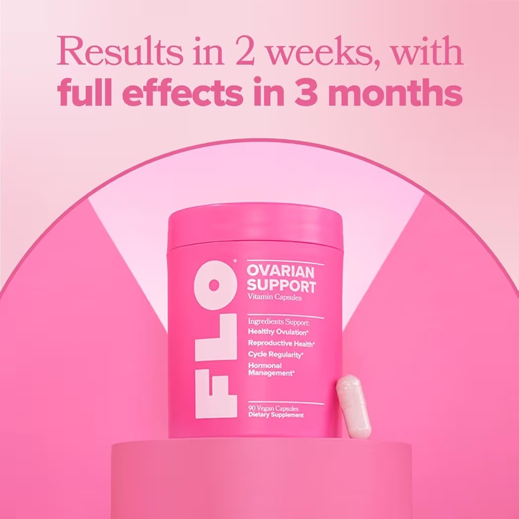 O Positiv FLO Ovarian Support Vitamin 90 Dietary Supplement for Hormone Balance
