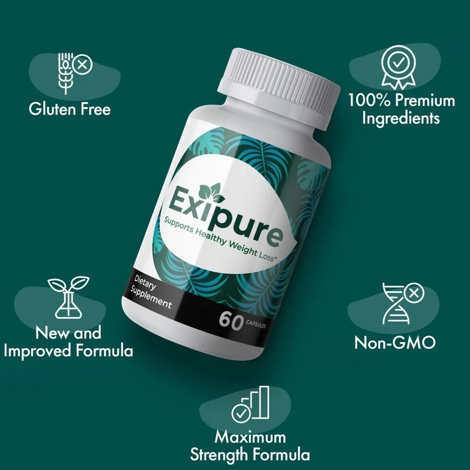 Exipure Capsules Natural Weight Management Support 60 Caps Free Ship Pack 2