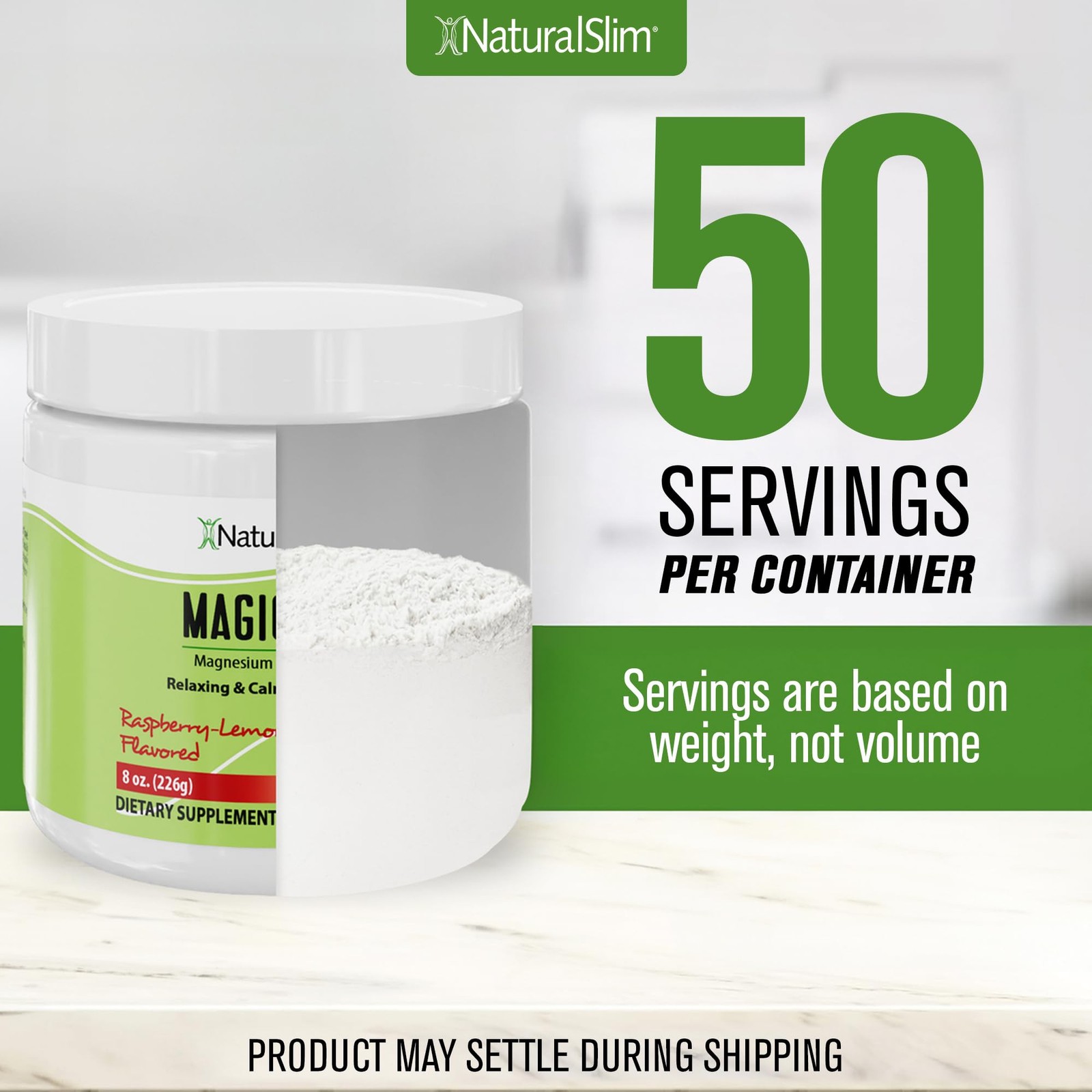 NaturalSlim Magicmag Pure Magnesium Citrate Powder Stress, Constipation, Musc…